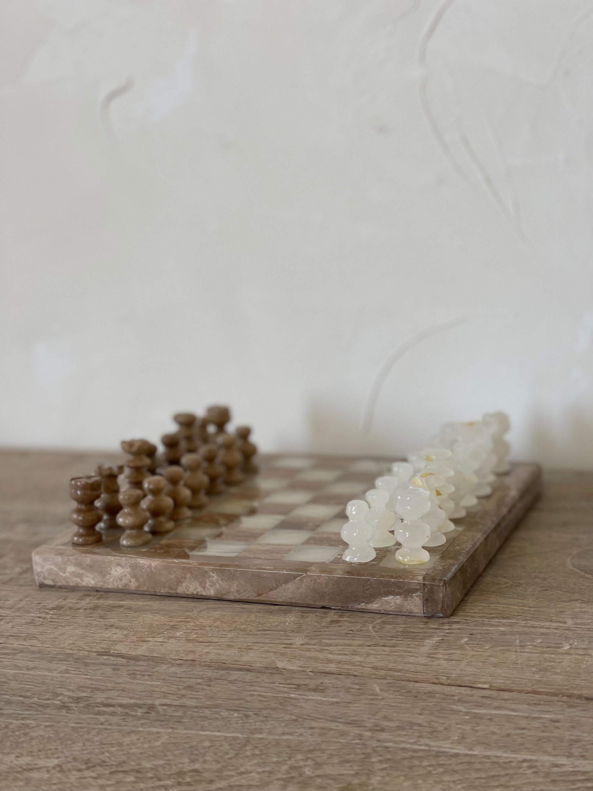 Grey/Beige Stone Chess Board – Still Interiors